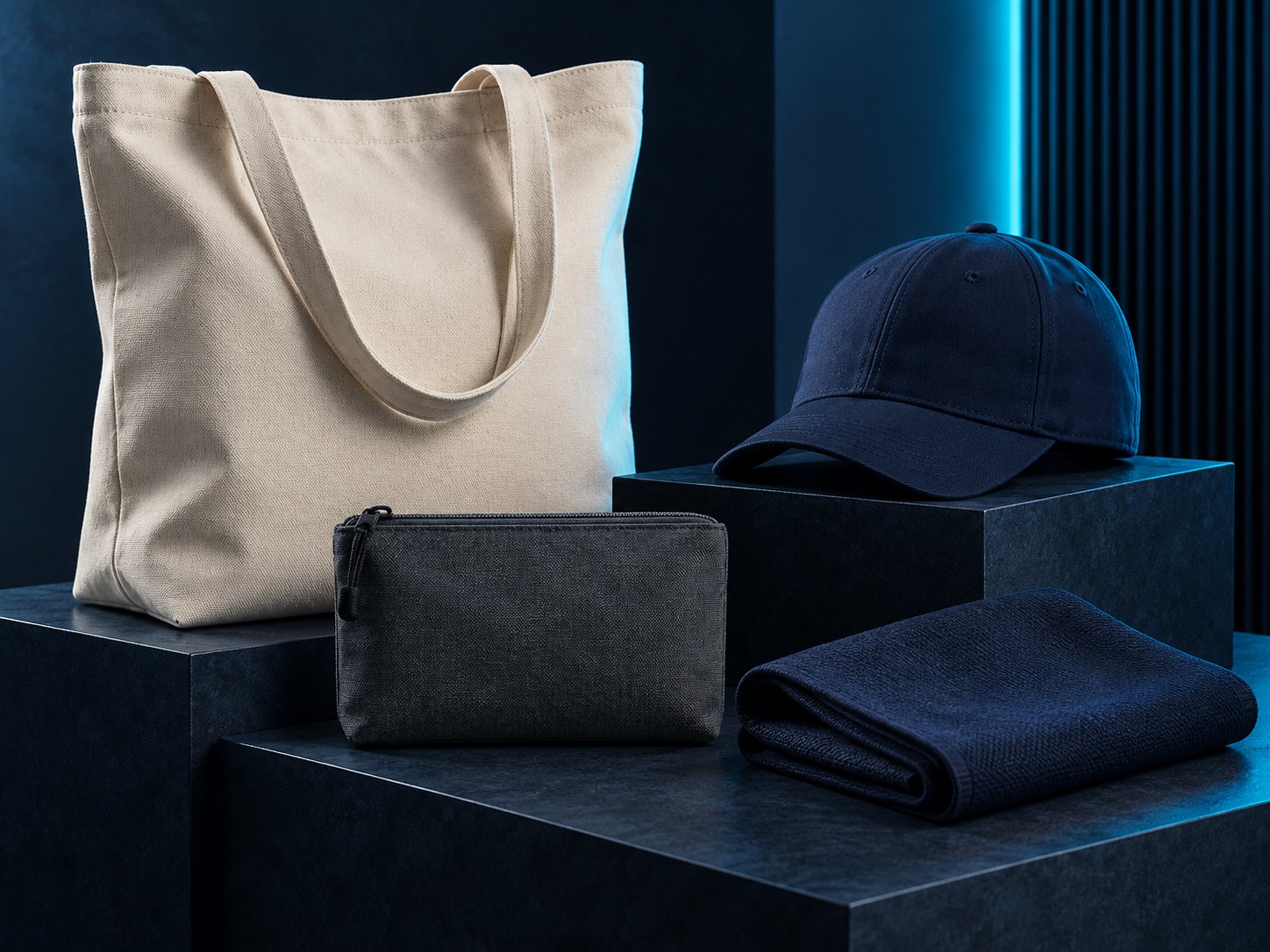 Shopper, cappellino e accessori tessili personalizzabili